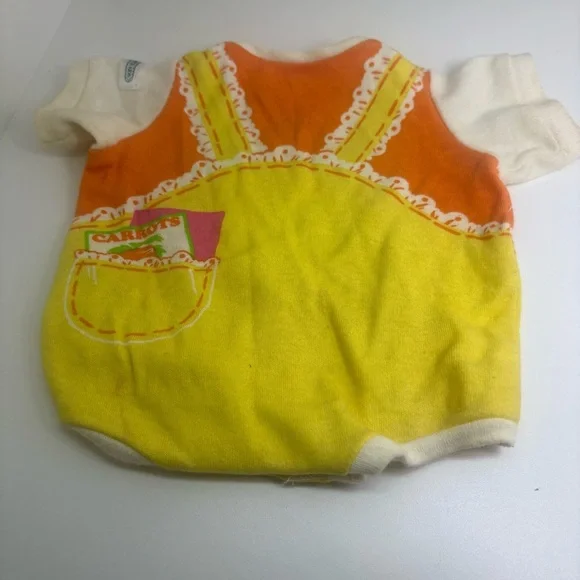 VTG Cabbage Patch Kids Goody Gardener Romper CPK 1980s Vegetables - Picture 4 of 4